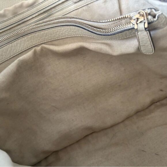 GUCCI handbag Gg logo canvas Bella tote bag Bamboo shoulder dress classic purse - Picture 15 of 15